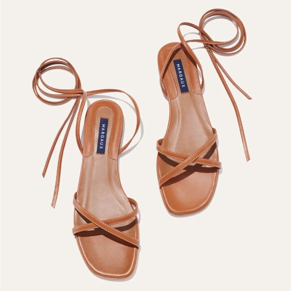 Margaux Tan Leather Sandals